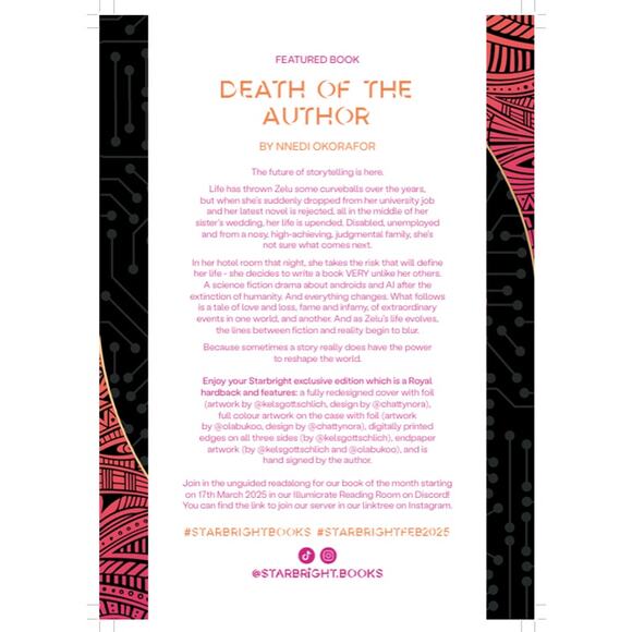Starbright Illumicrate Death of the Author by Nnedi Okorafor – February 2025 - Picture 3 of 12